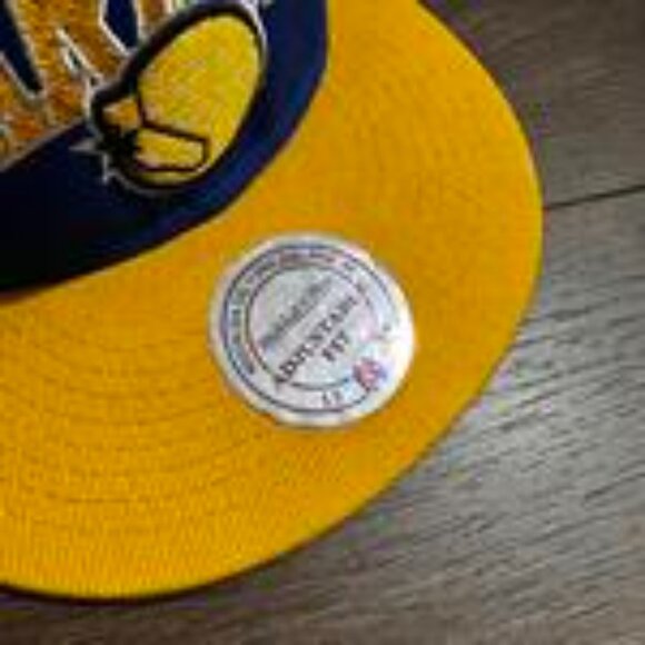 Golden State Warriors Mitchell & Ness Snapback Hat Vintage - Picture 4 of 6